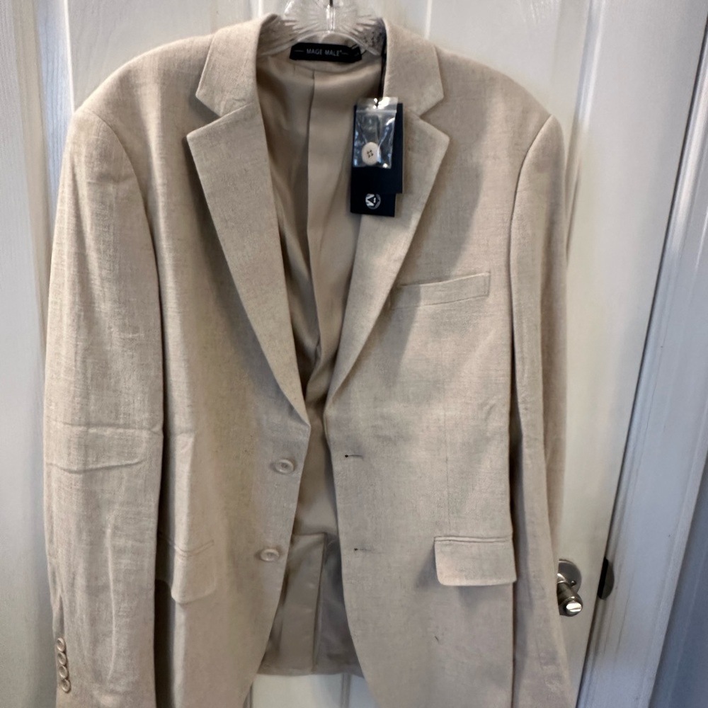 Elegant Beige Men's Blazer by
